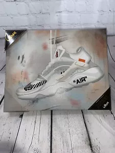 OFF WHITE X NIKE Huarache Shoes Oliver Gal Wall Art Decor Varnish Canvas Print - Picture 1 of 5