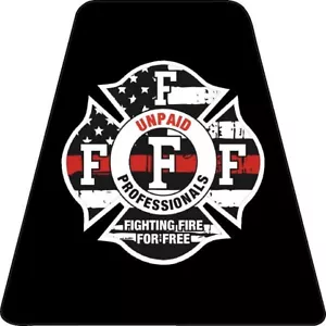 UNBEZAHLTE FEUERWEHR HELM TETS TETRAEDER HELM AUFKLEBER REFLEKTIEREND - Bild 1 von 3