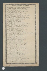 Ca 1915 WWI Gedicht Das Kaisers Gebet gebraucht nicht verschickt - Bild 1 von 1