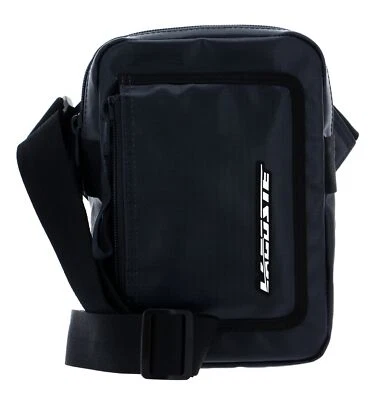LACOSTE Vertical Camera Bag Bleu Nuit Noir - Imagen 1 de 4