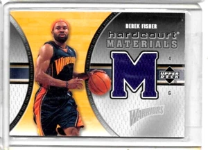 DEREK FISHER 2005-06 UPPER DECK HARDCOURT MATERIALS GAME USED JERSEY - Picture 1 of 1