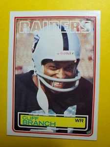VINTAGE CLIFF BRANCH #297 OAKLAND RAIDERS - COLORADO BUFFALOES - 1983 TOPPS NFL - Picture 1 of 3