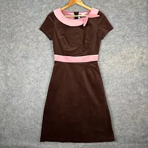 Laura Brynes Amanda Dress Womens Small Pinup Couture Black Label Velvet Brown - Picture 1 of 13