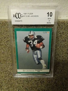 🔥PHENOMENON🔥 "BO🌟JACKSON"🌟1991 FLEER🌟#110 "BCCG MINT 10"🤑🔥🤑🔥🤑🔥🤑 - Picture 1 of 5