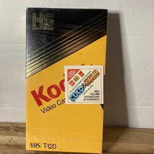 Kodak VHS T-120 HS High Standard Video Cassette Blank Sealed Vintage 1987  - Picture 1 of 9
