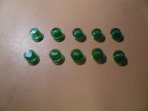 Lego 10x Platte 1x1 rund 4073 transparent grün etn32 - Bild 1 von 2