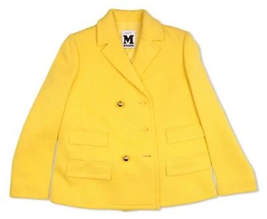 Missoni Zig Zag Yellow And Gold Womens Long Sleeve Blazer Coat Jacket Size 40 - Picture 1 of 3