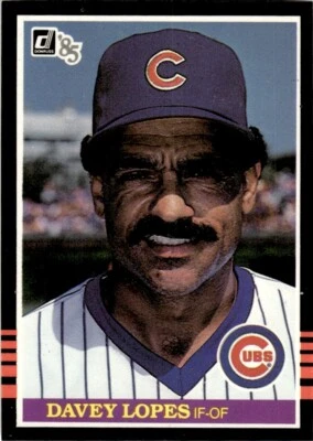 1985 Donruss Davey Lopes Chicago Cubs #604 - Image 1 of 2