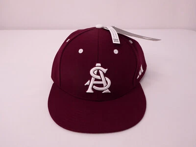 NWT adidas Arizona State Sun Devils Football Fitted Hat Cap 7 3/8 - Image 1 of 4