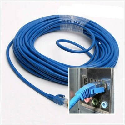 Ethernet Internet RJ45 Network LAN Cable Cord Wire Male To Male Connector Parts - Image 1 of 4