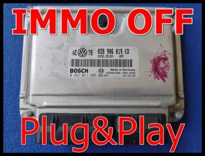 VW Passat 1.9 TDI IMMO OFF/ PLUG&PLAY 0281011205 038906019KD/ita - 2 giorni - Immagine 1 di 4