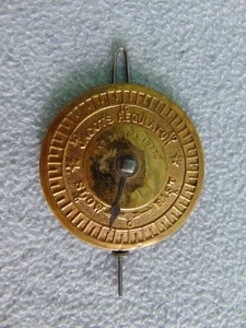 ANTIQUE 1800'S JACOTS REGULATOR MANTLE SHELF CLOCK ADJUSTABLE PENDULUM PARTS - Picture 1 of 8