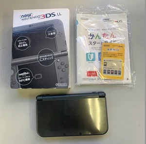 NUEVA Consola Nintendo 3ds ll xl negra metalizada japonesa con caja original - Imagen 1 de 7