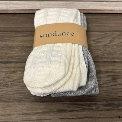 Novo Catálogo Sundance 2 Pares de Meias Femininas Acrílicas "Meias de Amor e Neve" - Imagem 1 de 4