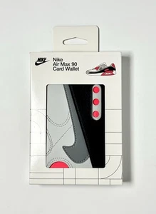 Nike Air Max 90 Leder Geld Kartenetui Geldbörse Reise Urlaub Infrarot Grau - Bild 1 von 7