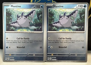 (2er Set) Pokemon Mega Evolution Reverse Holo Karte - Mantine (032/132) - Bild 1 von 1