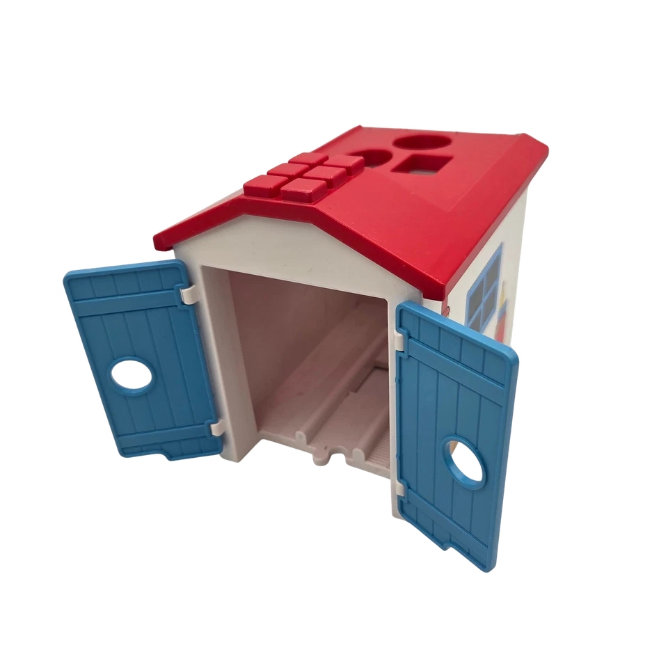 Playmobil® 1.2.3 123 TRAIN railway station train engine shed BLUE station platfo - image 1 of 1