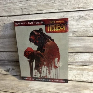 HELLBOY (Blu-ray + DVD) LIMITED-EDITION DOUBLE-SIDED STEELBOOK New Sealed - Picture 1 of 5