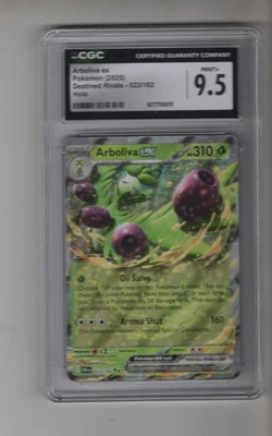 ARBOLIVA ex 023/182 DESTINED RIVALS 2025 HOLO POKEMON CARD CGC 9.5 MINT+ - Image 1 of 2