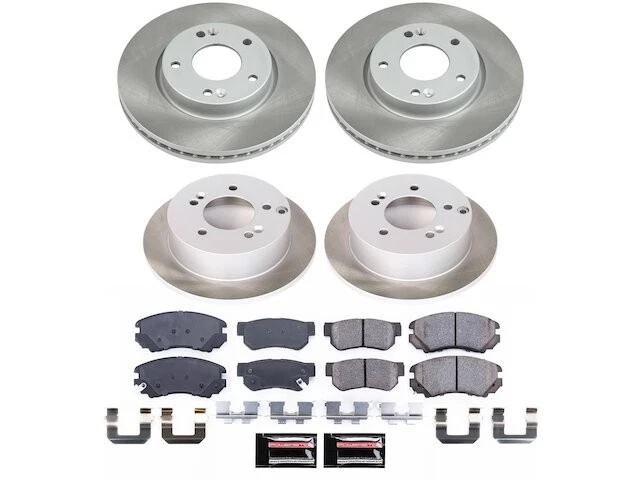 Kit de pastillas de freno delanteras y traseras y rotor para Hyundai Tucson 2006 2005-2009 QP729MK Foto 1 de 1