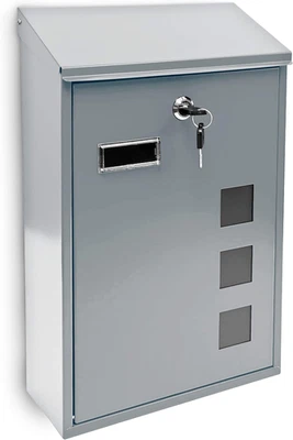 Cassetta Postale, Laccata, Targhetta per Nome, Accessorio Moderno Monocolore 25  - Immagine 1 di 4