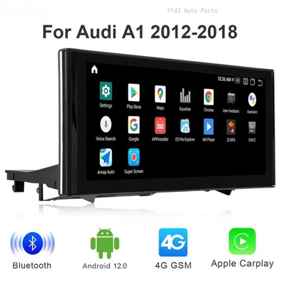 10.25" Android Coche GPS Estéreo Multimedia Inalámbrico Carplay Para Audi A1 2012-2018 Foto 1 de 4