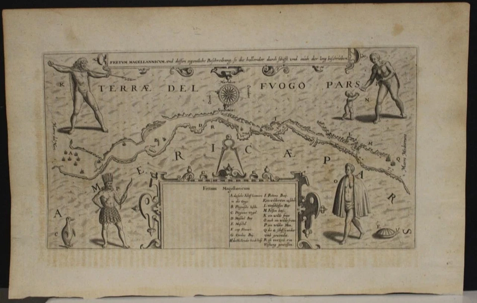 SUR DE CHILE TIERRAS ANTÁRTICAS SUDAMERICANAS 1631 GOTTFRIED ESCASO MAPA ANTIGUO Foto 1 de 1