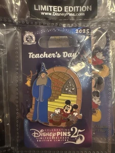 Disney Teachers Day 2025 Pin Sorcerer Mickey Yensid Fantasia Pin LR Pin - Picture 1 of 1