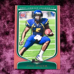 Camiseta deportiva de novato Pat White 2009 Bowman Red Border RC SP West Virginia WVU Dolphins - Imagen 1 de 2