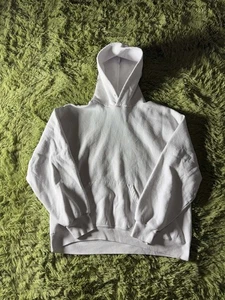 Vintage 90s Russell Athletic White Blank Hoodie Size Large !!!! - Bild 1 von 5