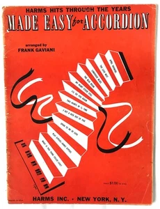 Accordion Sheet Music Made Easy for Accordion (Frank Gaviani) Harms - Picture 1 of 9
