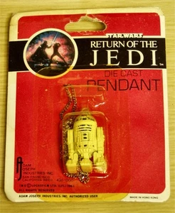1983 Star Wars:ROTJ -R2D2 Die Cast Anhänger. Neu -MIP - Bild 1 von 1