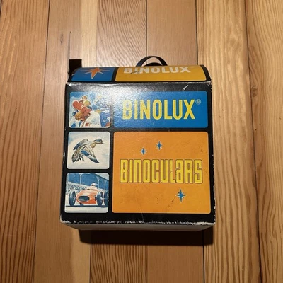 Vintage Binolux 7x35 Outdoors Prismatic Binoculars 420 Ft @ 1000 Yds w/Strap VGC - Image 1 of 3