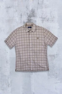 Camisa Fred Perry Clásica Cuadros Manga Corta Talla: M - Imagen 1 de 5