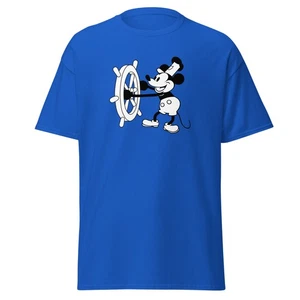 Mickey Mouse Steamboat Willie Shirt, Vintage Disney Cartoon Tee, Classic Gift - Picture 1 of 6