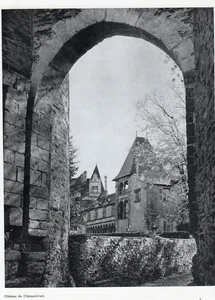 44 CHATEAUBRIANT CHATEAU CASTLE IMAGE 1973 OLD PRINT - Imagen 1 de 1