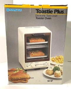 NOS SELTEN Sanyo Toasty Ofen SK-4F Platzsparender Toaster Snack Maker JAPAN NEU - Bild 1 von 3
