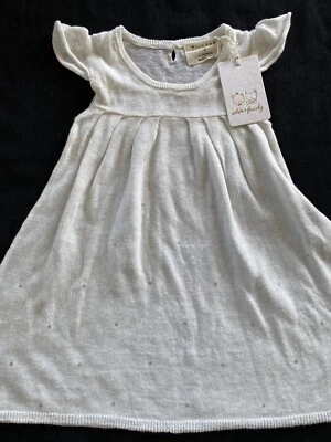 Wilson & Frenchy (Австралия) новый с Ярлыками слоновой кости льна/хлопка вязаное платье - 6-12 месяцев - Изображение 1 из 4