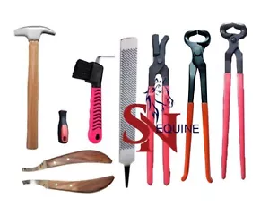 8PCS Horse Farrier Hoof Trim Tool Kit - Picture 1 of 1