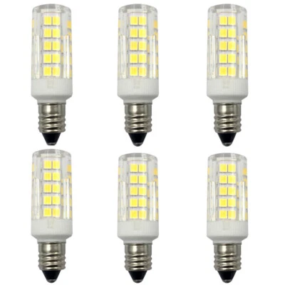 6pcs E11 Ceramic LED Bulb 110V 5W 64-2835 SMD Equivalent to 50W Halogen Light H - Image 1 of 4