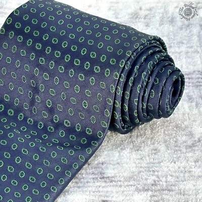 Corbata Stefano Ricci - 100% seda - Hecha en Italia - Azul y verde Foto 1 de 4