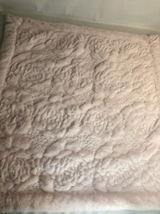Kyle & Denna pink baby girl fleece floral blanket - Picture 1 of 4