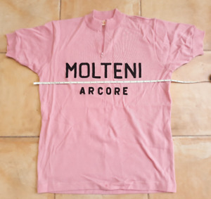 Vintage Team Molteni ARCORE Italian Wool Cycling Jersey Size L