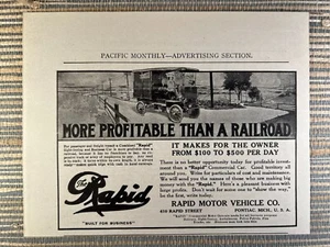 Rapid Motor Vehicle Co Nutzwagen Lieferung Pontiac Mi 1910 Oldtimer Printanzeige - Bild 1 von 1