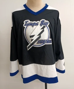 KOHO Official Licensed Tampa Bay Lightning Stitched NHL Black Large Jersey - Picture 1 of 11