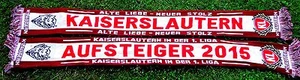 Kaiserslautern Schal "AUFSTIEG 2015" 3 Ultra Fan KL Kurve Block +neu+ 150x15 cm - Picture 1 of 1
