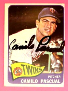 1965 Topps, Minnesota Twins - CAMILO PASCUAL - autographed - Picture 1 of 1