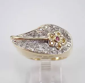 1.Ct Round Cut Moissanite Estate Vintage Engagement Ring 14K Yellow Gold Plated - Picture 1 of 10