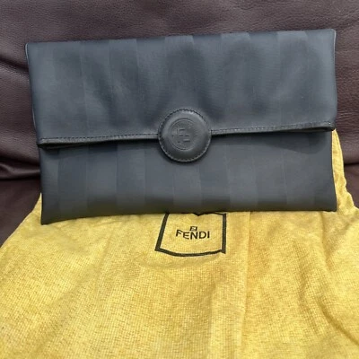 Fendi Signature Cosated Canvas bag navy blue - Image 1 of 4