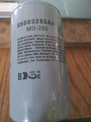 Filtro de aceite Mopar equipo original MO285, 2006 DODGE RAM 2500, 2022-2023 RAM 2500 Foto 1 de 3